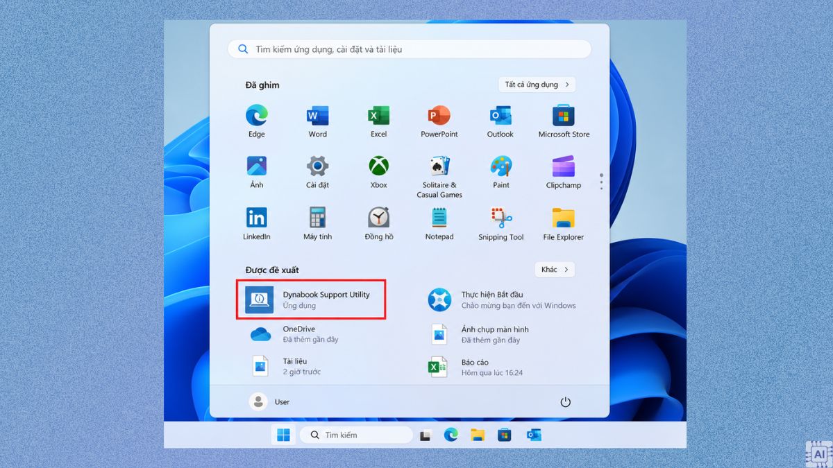 Kiểm tra thông tin phần cứng máy tính bằng Dynabook Support Utility