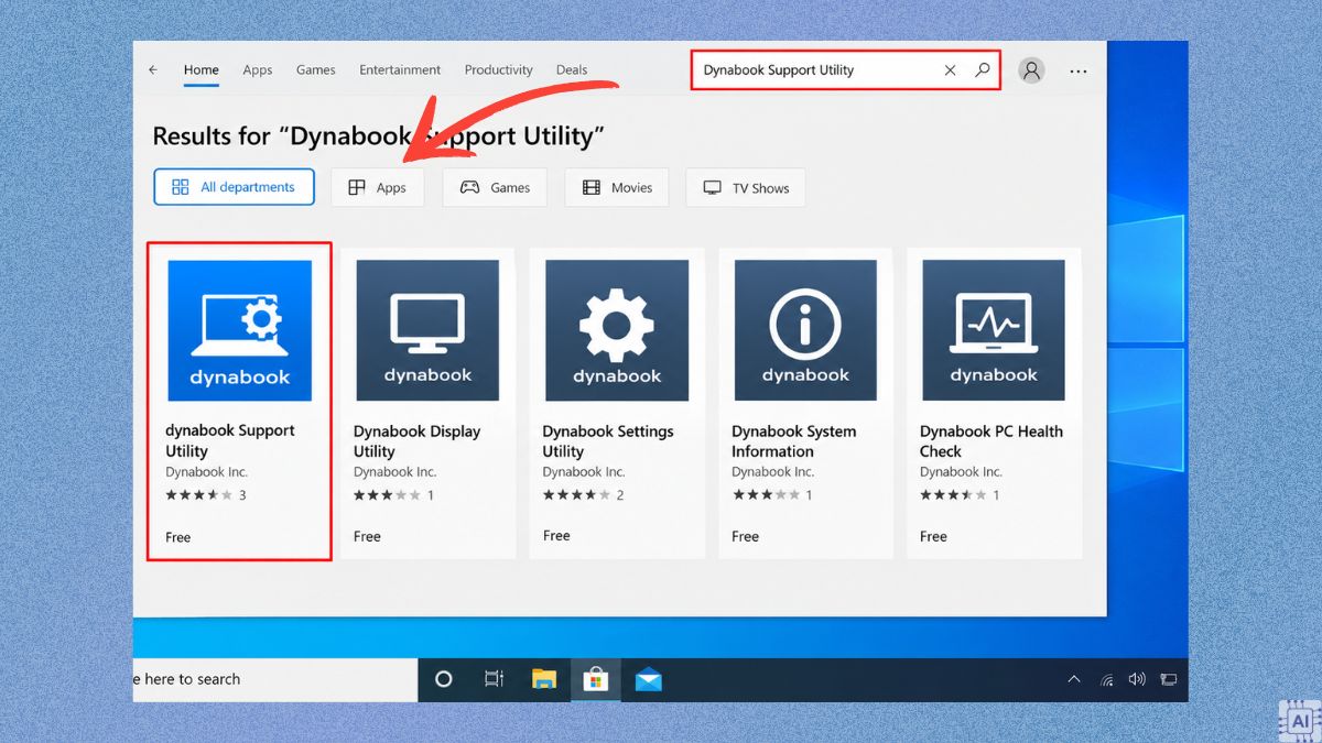 Hướng dẫn tải và cài đặt Dynabook Support Utility trên Win 10