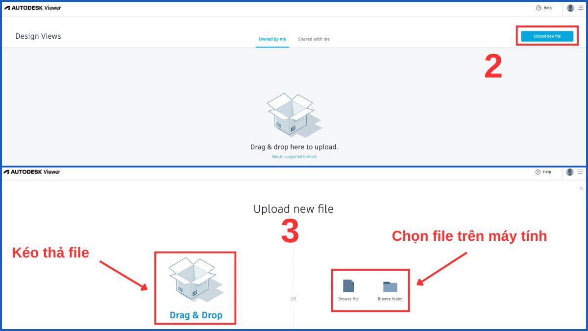Cách mở file DWG bằng Autodesk Viewer 