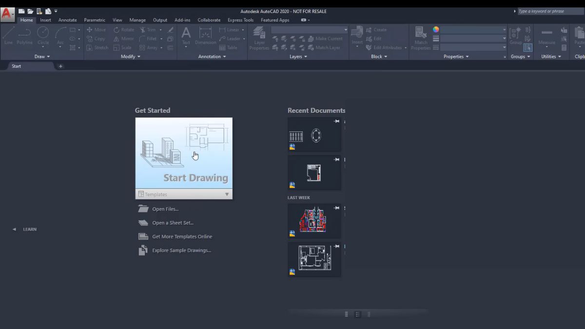 Sử dụng phần mềm AutoCAD để mở file DXF