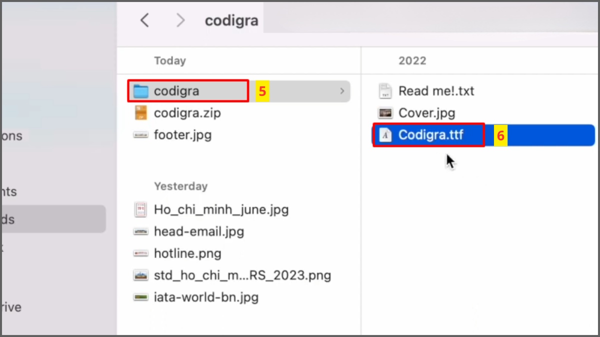 Cách xem file TTF trên macOS