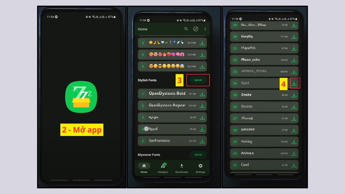 Xem file TTF trên Android