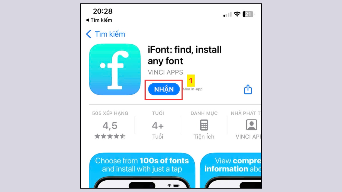 Xem file TTF trên iOS