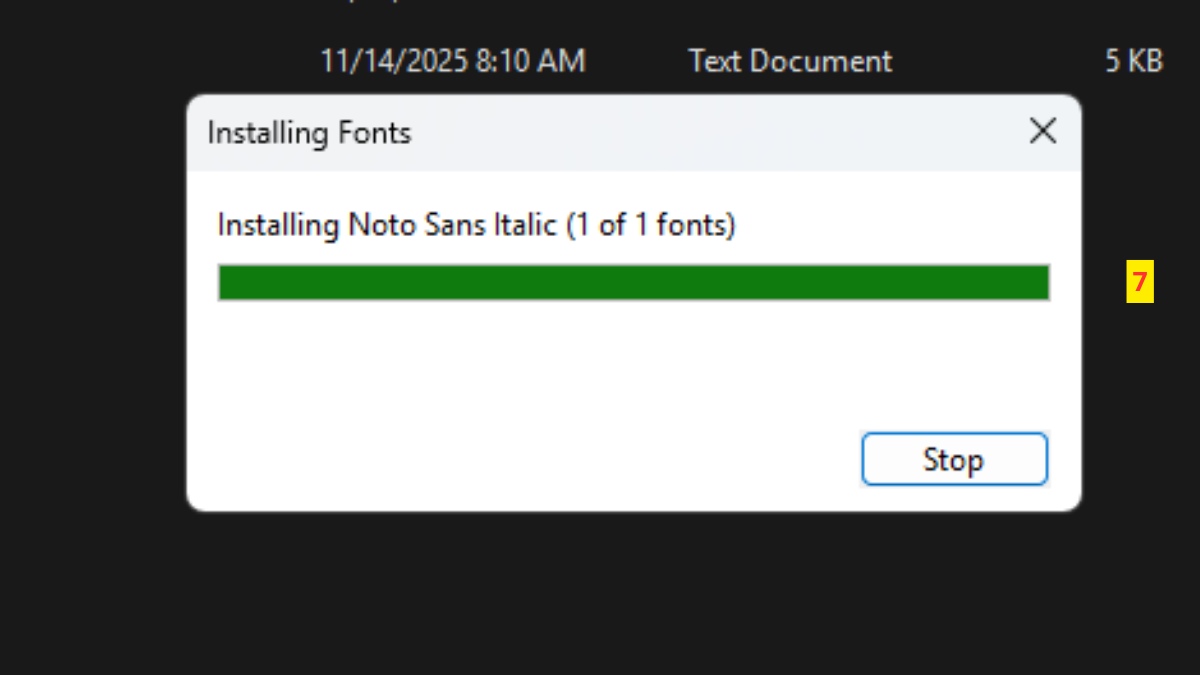 Cách cài font bằng file TTF trên Windows