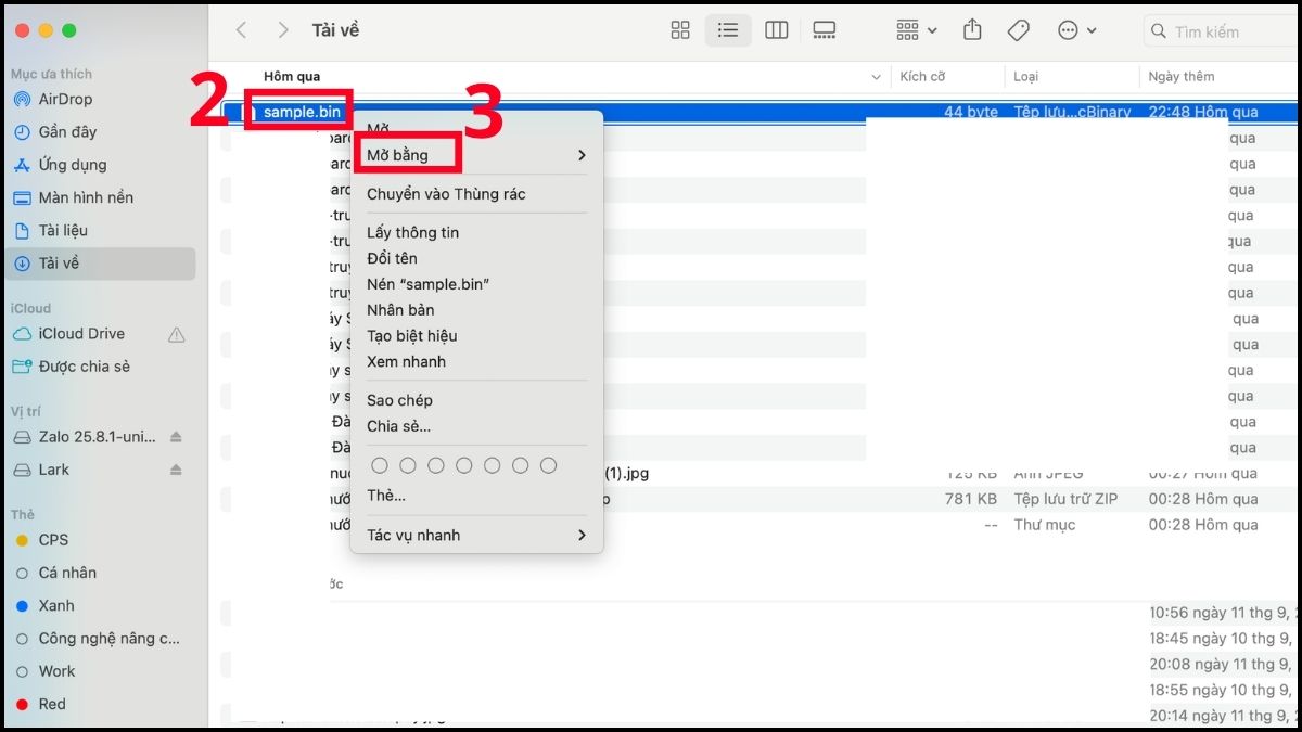 Cách đọc file BIN trên macOS