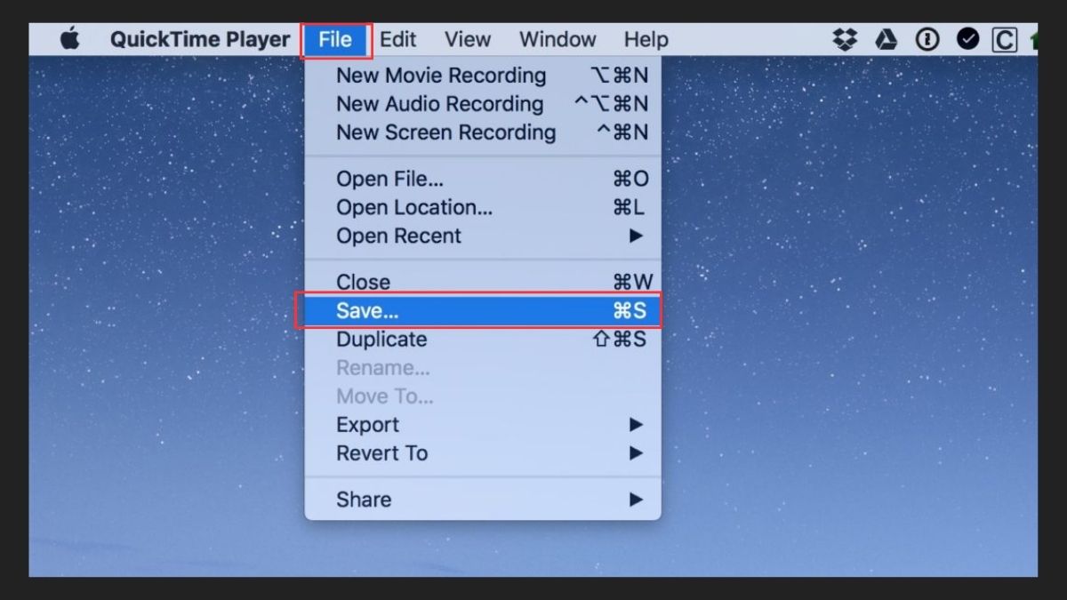 Vị trí lưu file ghi âm của QuickTime Player