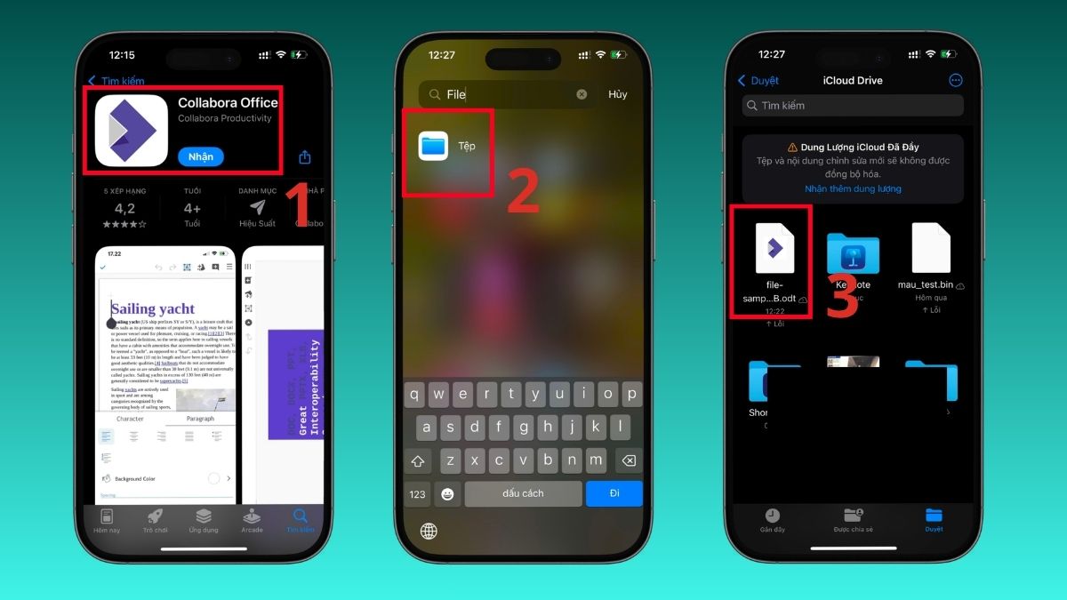 Cách đọc file ODT trên iOS
