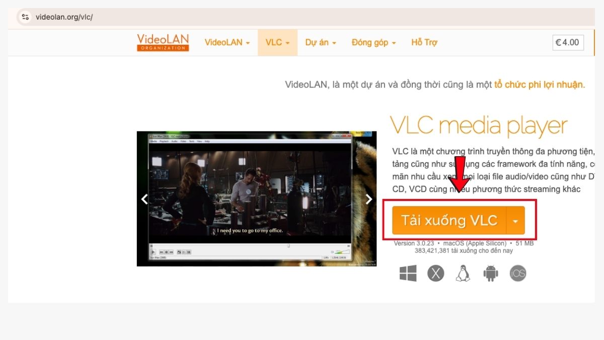 Cách mở file video TS bằng VLC Media Player (Windows/Mac/Linux)
