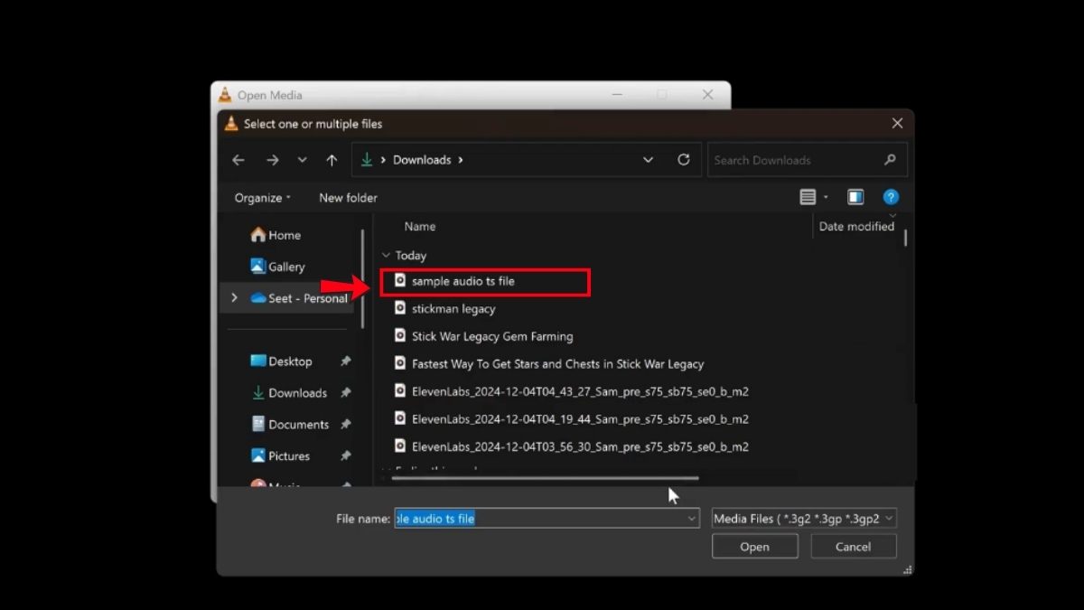 Cách mở file video TS bằng VLC Media Player (Windows/Mac/Linux)