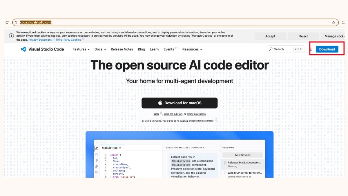 Làm việc với file .ts bằng VS Code