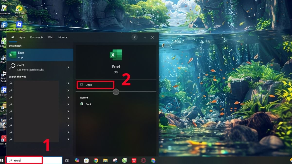 Cách mở file XLSM bằng Excel trên Windows
