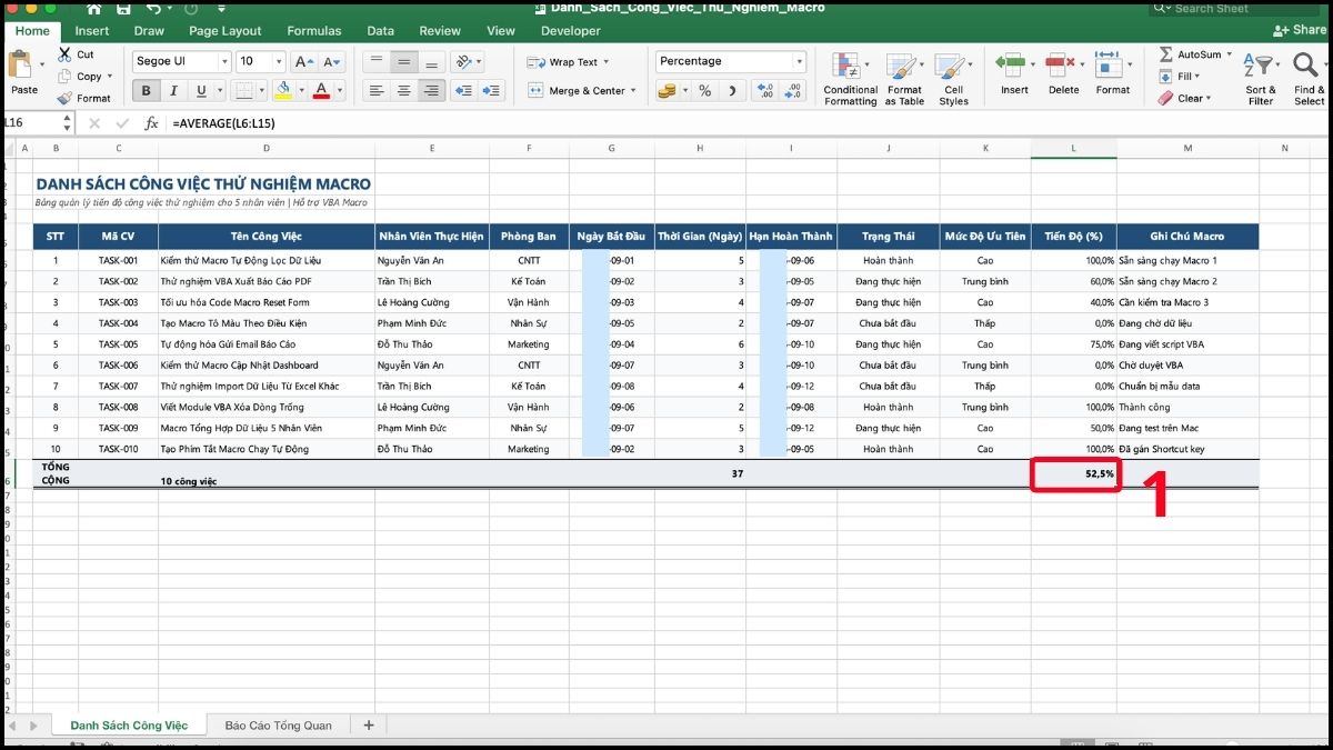 Cách sử dụng file XLSM chi tiết từng bước