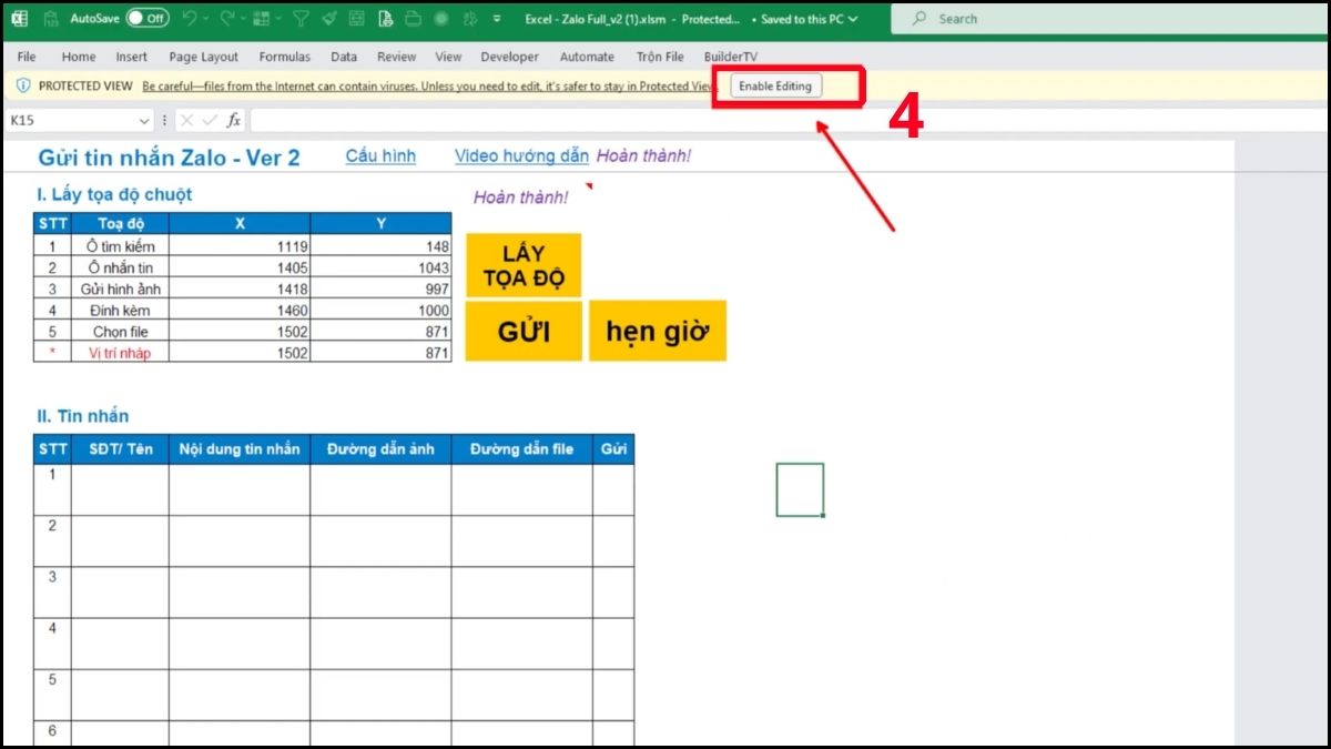 Hướng dẫn cách sửa lỗi không chạy được Macro trong file XLSM
