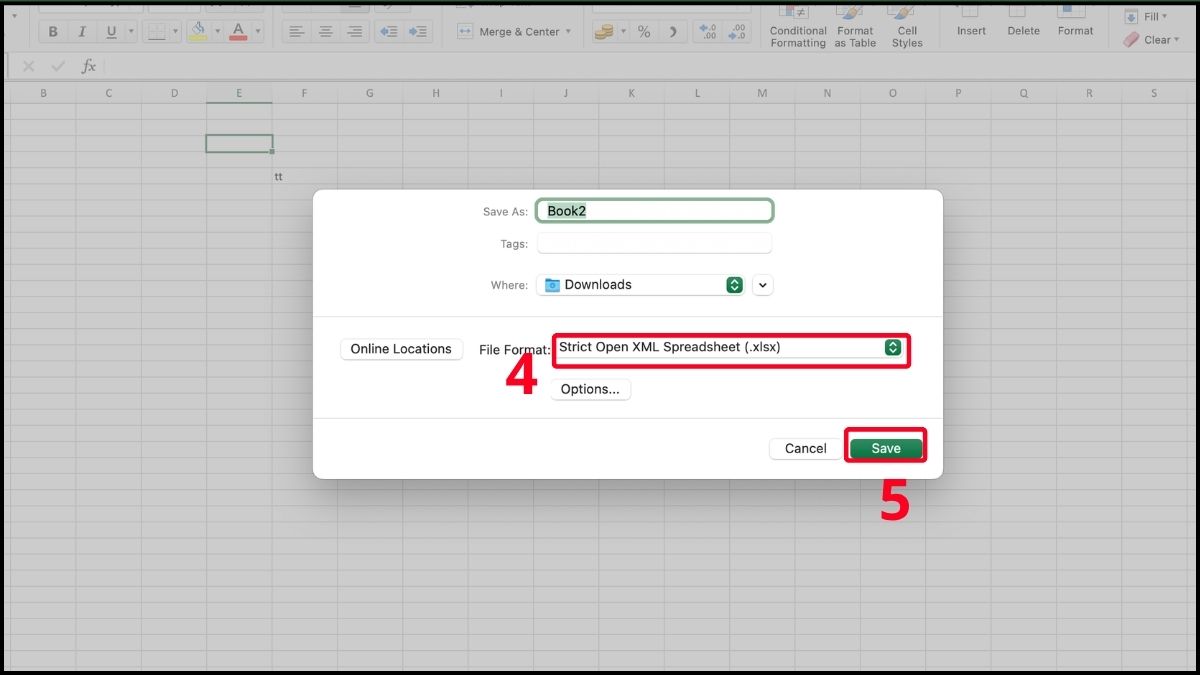 Cách chuyển đổi file XLSM sang XLSX và định dạng khác