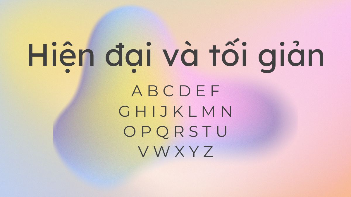 Font chữ không chân trong Word hiện đại, dễ sử dụng