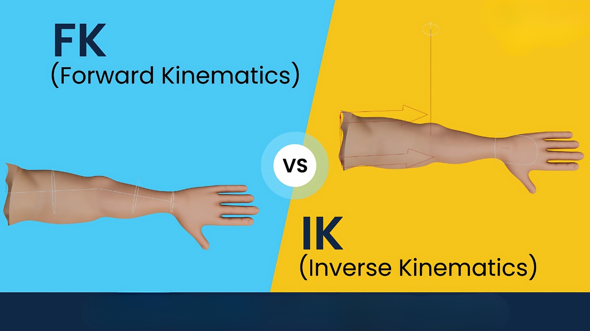 Inverse Kinematics (IK) và Forward Kinematics (FK) trong Blender