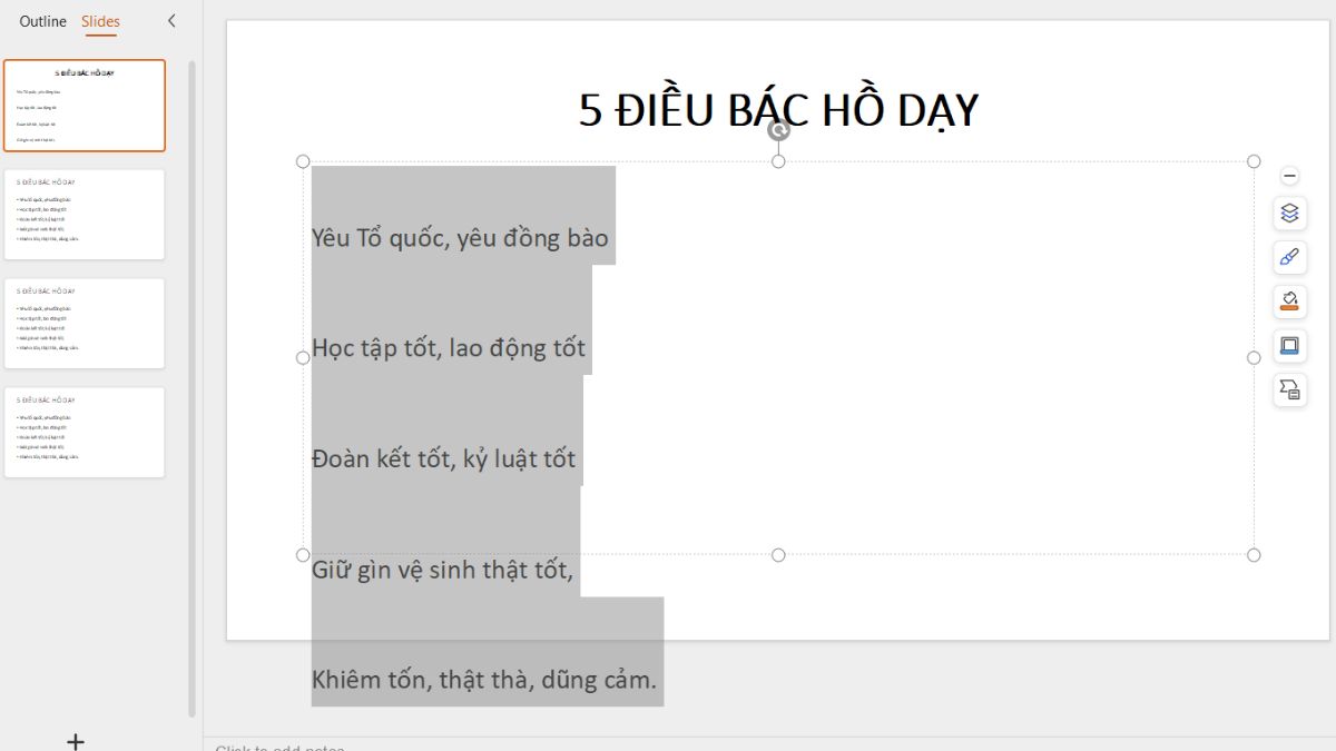 Text bị tràn khỏi khung chữ