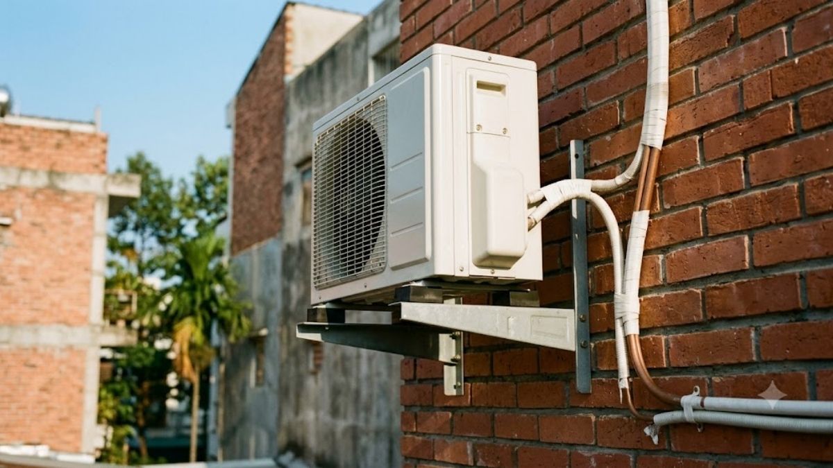 Điều chỉnh vị trí lắp đặt dàn nóng phù hợp