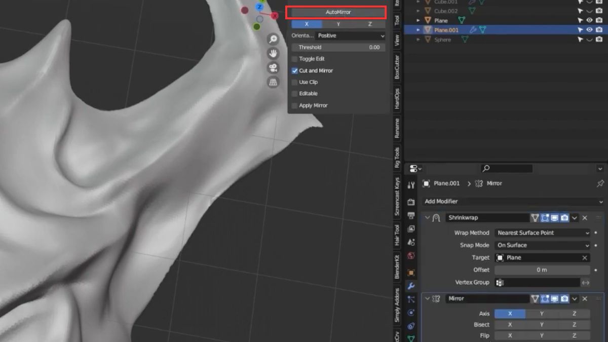 Phương pháp thủ công/Bán tự động trong Blender: Retopology