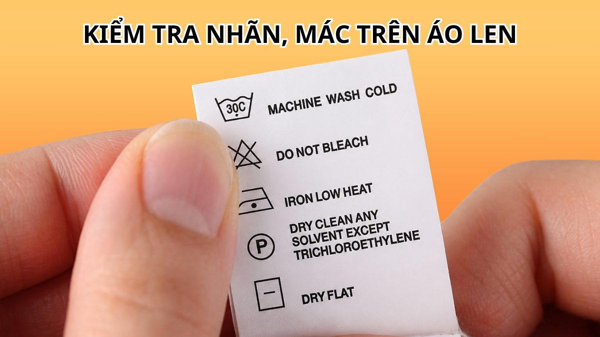 Đọc kỹ ký hiệu giặt để tránh hư áo len