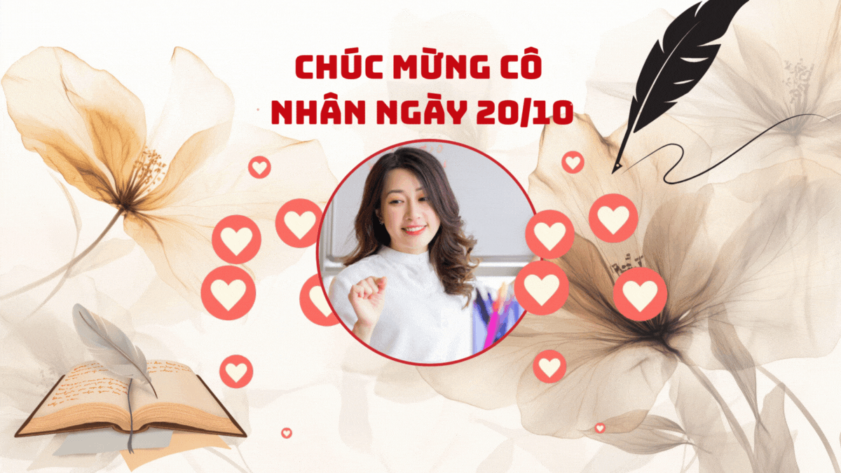 Ảnh GIF ngày 20/10 chúc mừng cô giáo