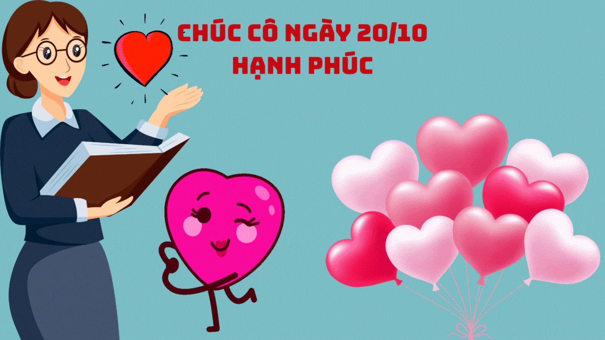 Sử dụng ảnh GIF để chúc mừng cô giáo ngày 20/10