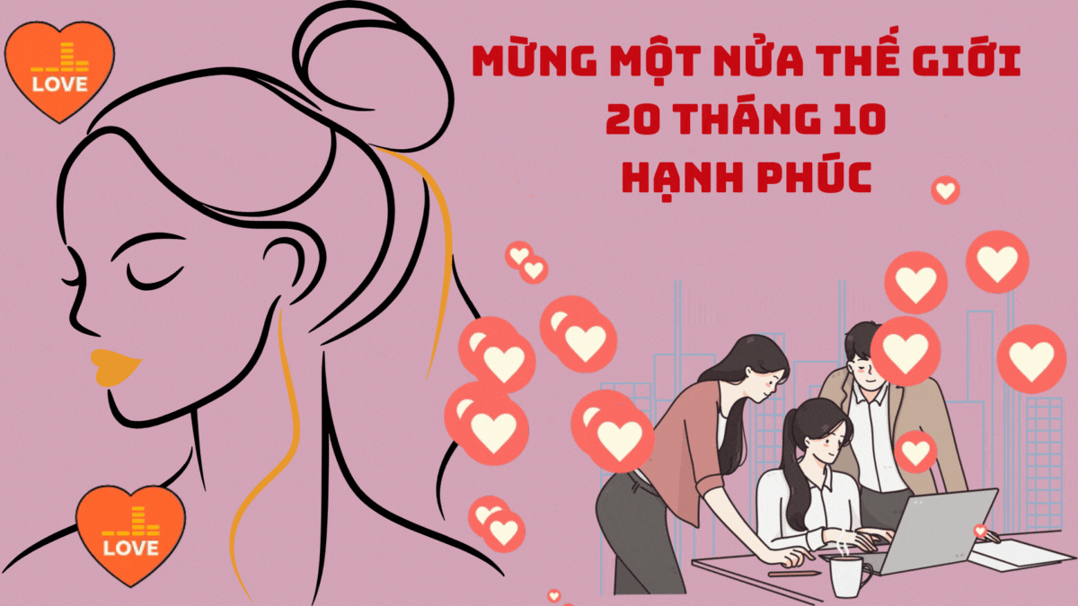 GIF 20/10 dành tặng đồng nghiệp, bạn bè