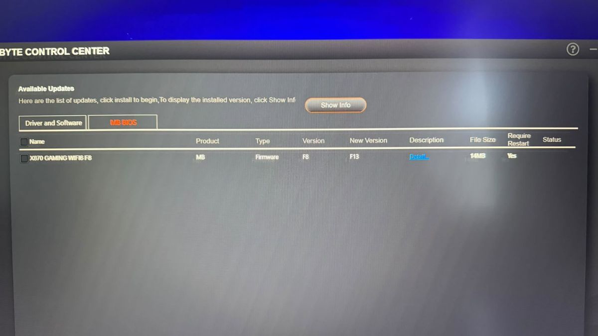 Cập nhật driver và BIOS tự động qua Update Center