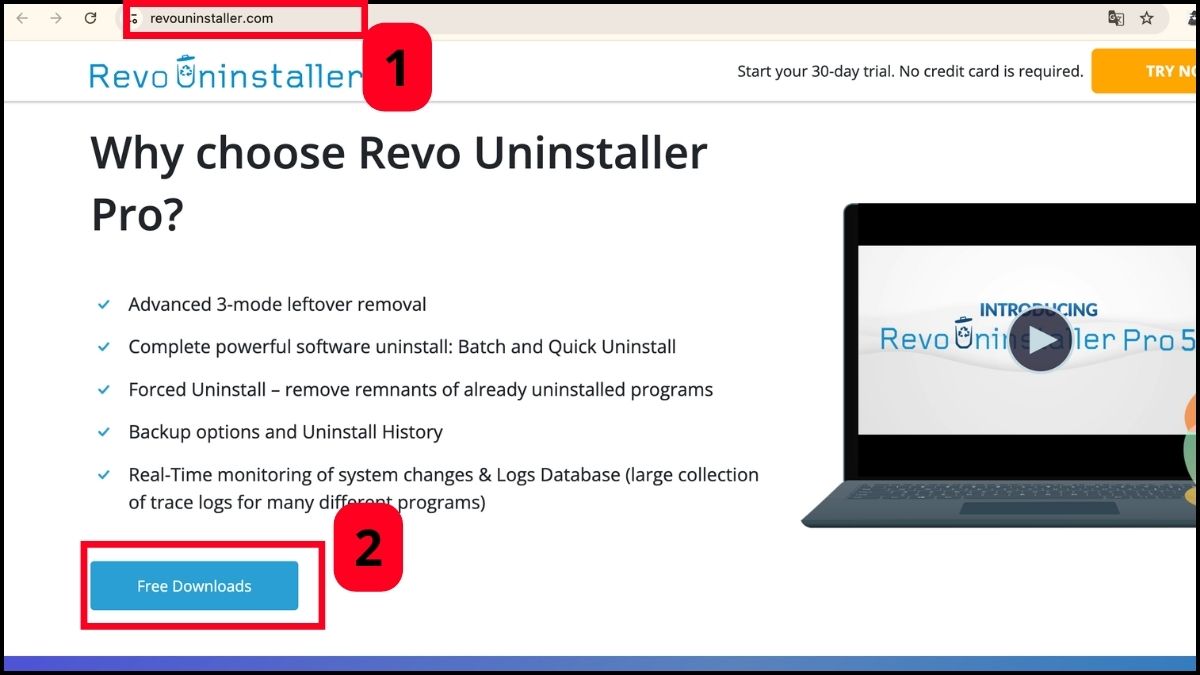 Sử dụng phần mềm bên thứ ba để gỡ phần mềm trên máy tính Windows
