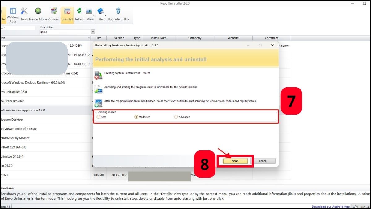 Sử dụng phần mềm bên thứ ba để gỡ phần mềm trên máy tính Windows