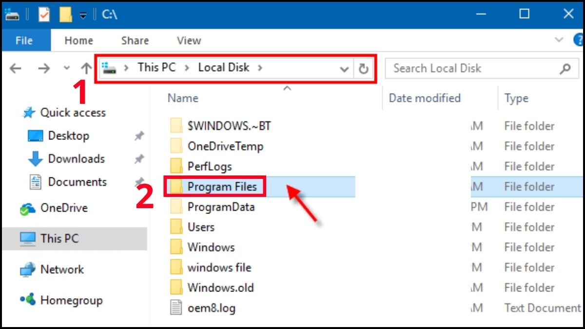 Sử dụng file Uninstall.exe có sẵn trên máy tính Windows