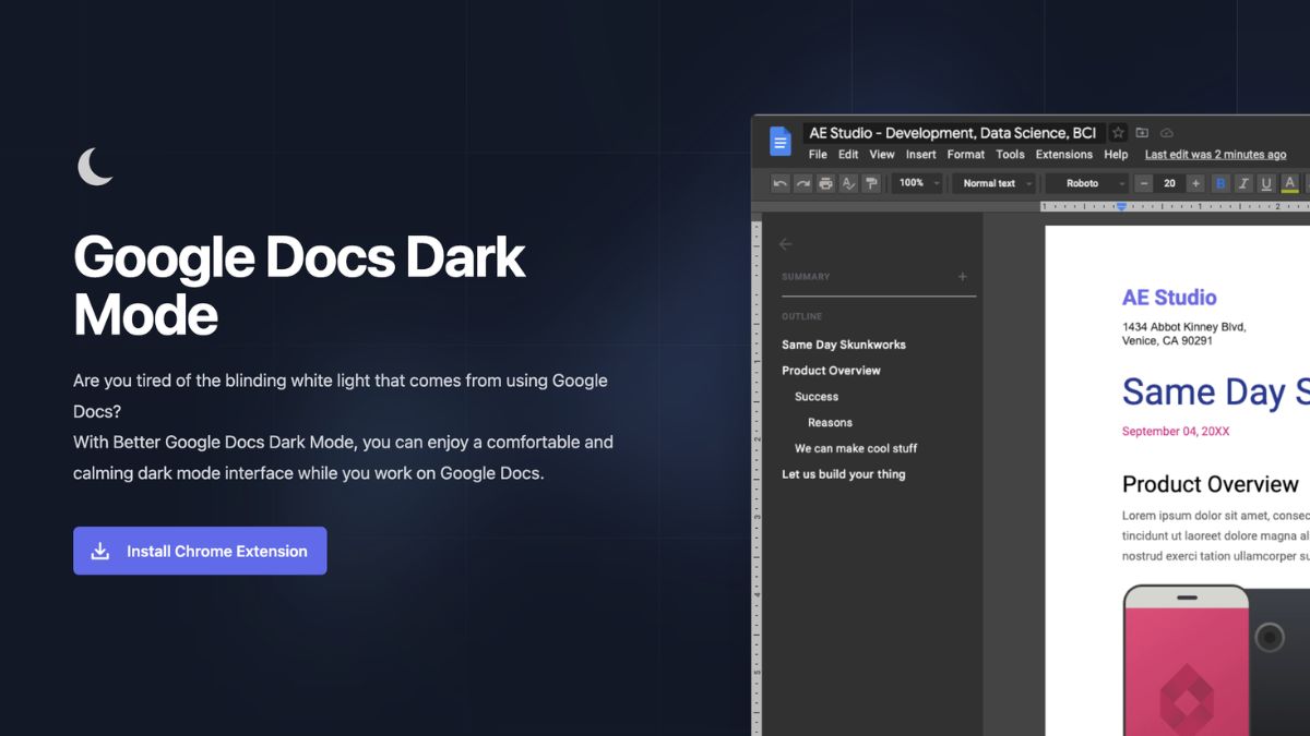 Một vài lưu ý khi sử dụng Dark Mode với Google Docs