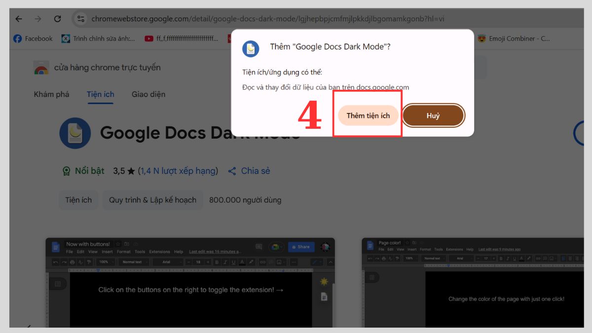 Cách cài Google Docs Dark Mode trên máy tính/laptop