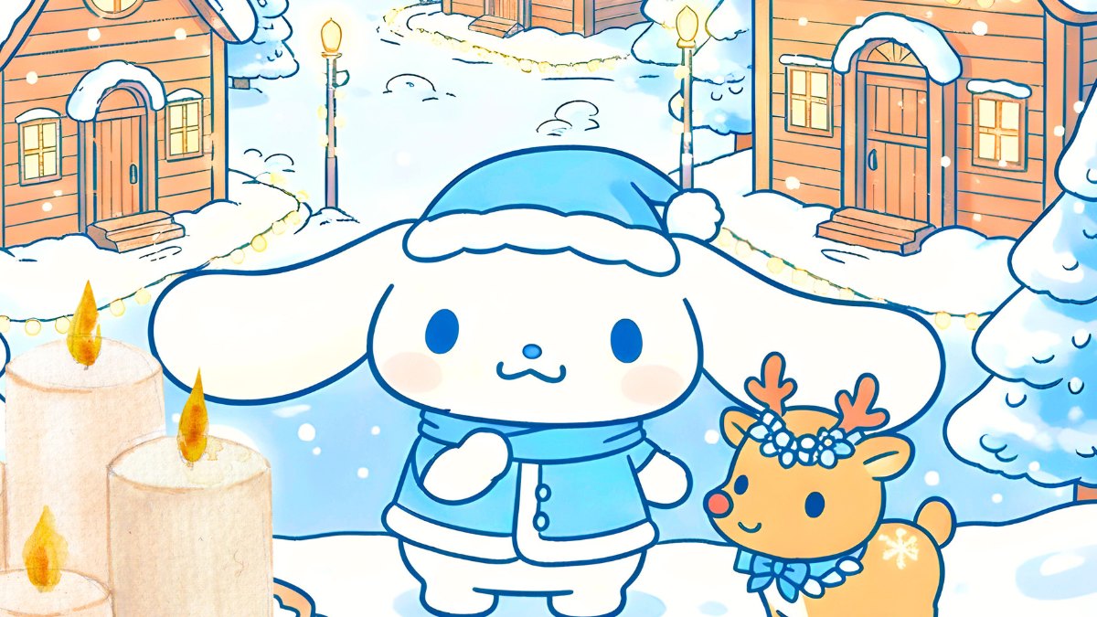 Hình nền máy tính Cinnamoroll mùa đông