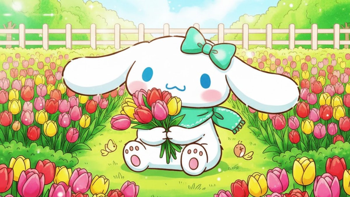 Hình nền Cinnamoroll mùa xuân