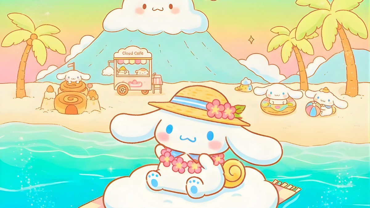 Hình nền Cinnamoroll mùa hè