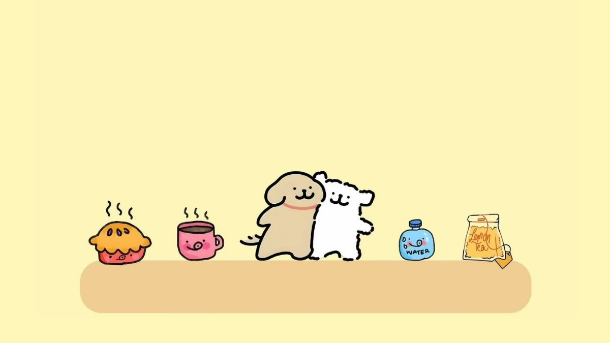 Hình nền máy tính vô tri phong cách tối giản