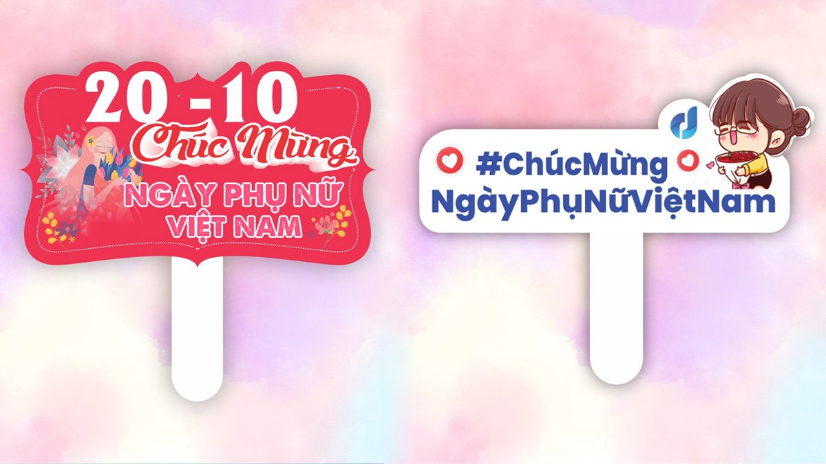 Hashtag 20/10 cho công ty, tập thể