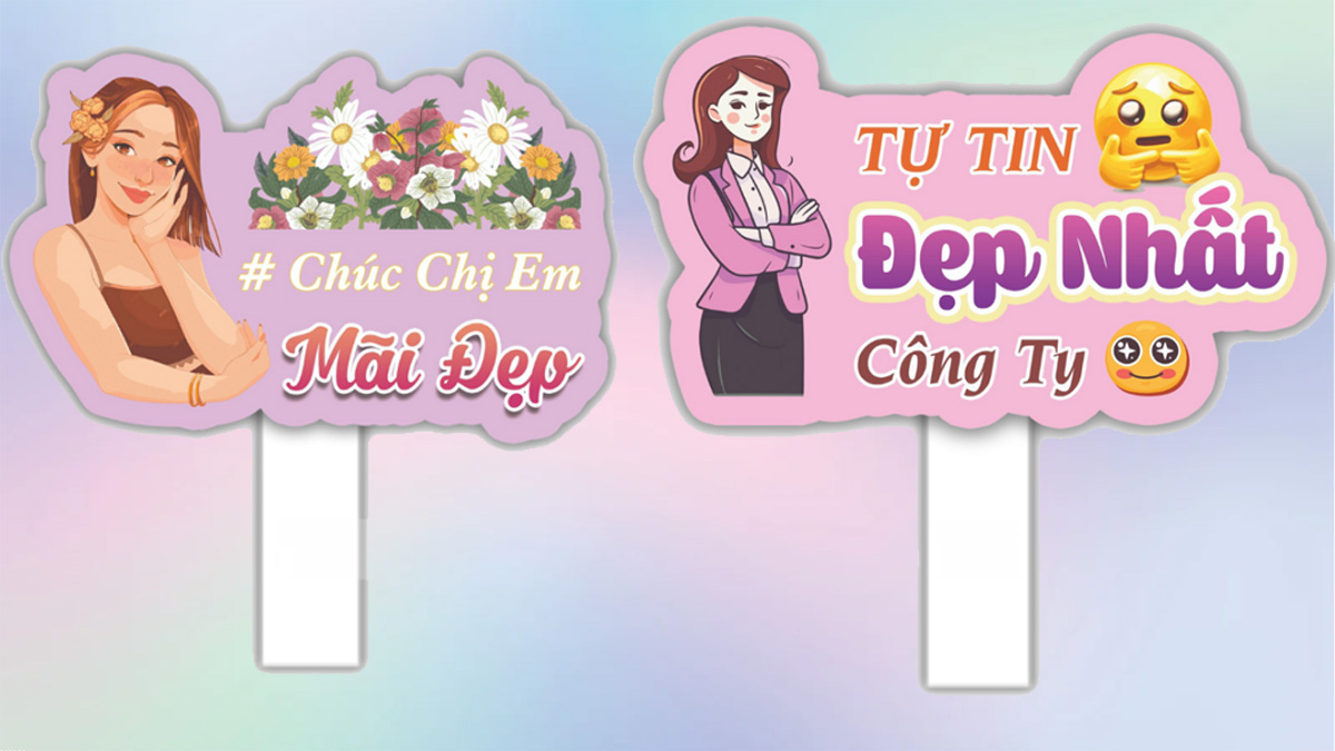 Hashtag 20/10 cho công ty, tập thể