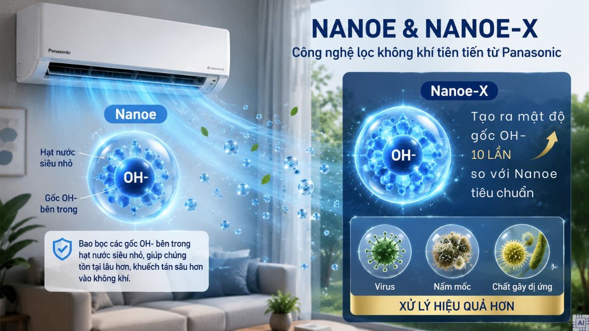 Công nghệ Nanoe, Nanoe-X và các công nghệ tương tự