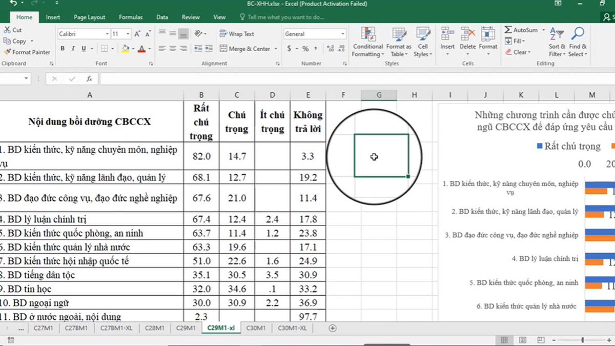 Lỗi file Excel khiến thanh cuộn bị ẩn