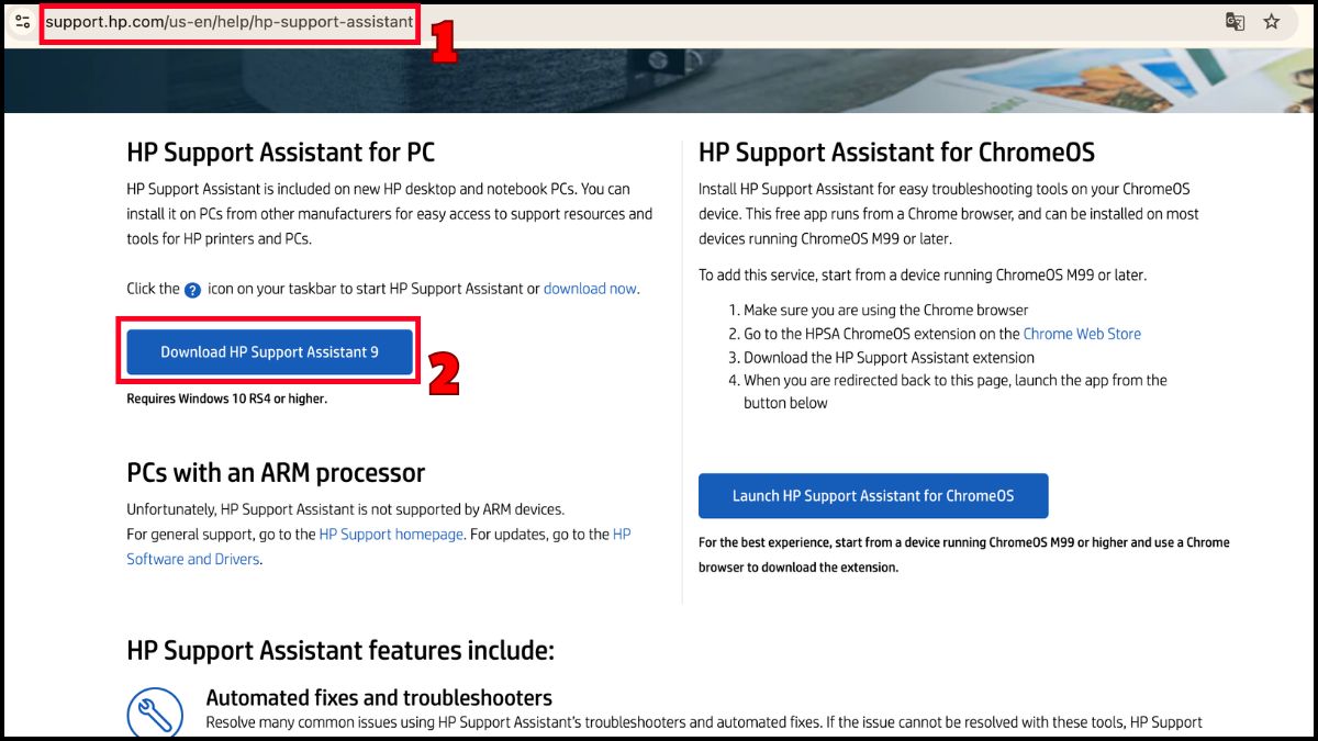 Hướng dẫn cách tải HP Support Assistant chi tiết