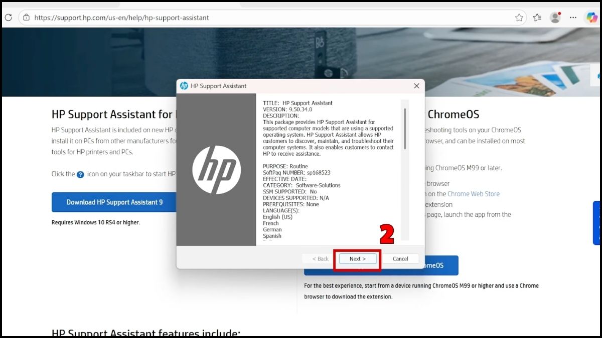 Cách cài đặt HP Support Assistant trên máy tính