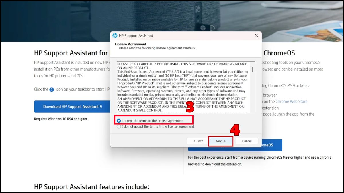 Cách cài đặt HP Support Assistant trên máy tính
