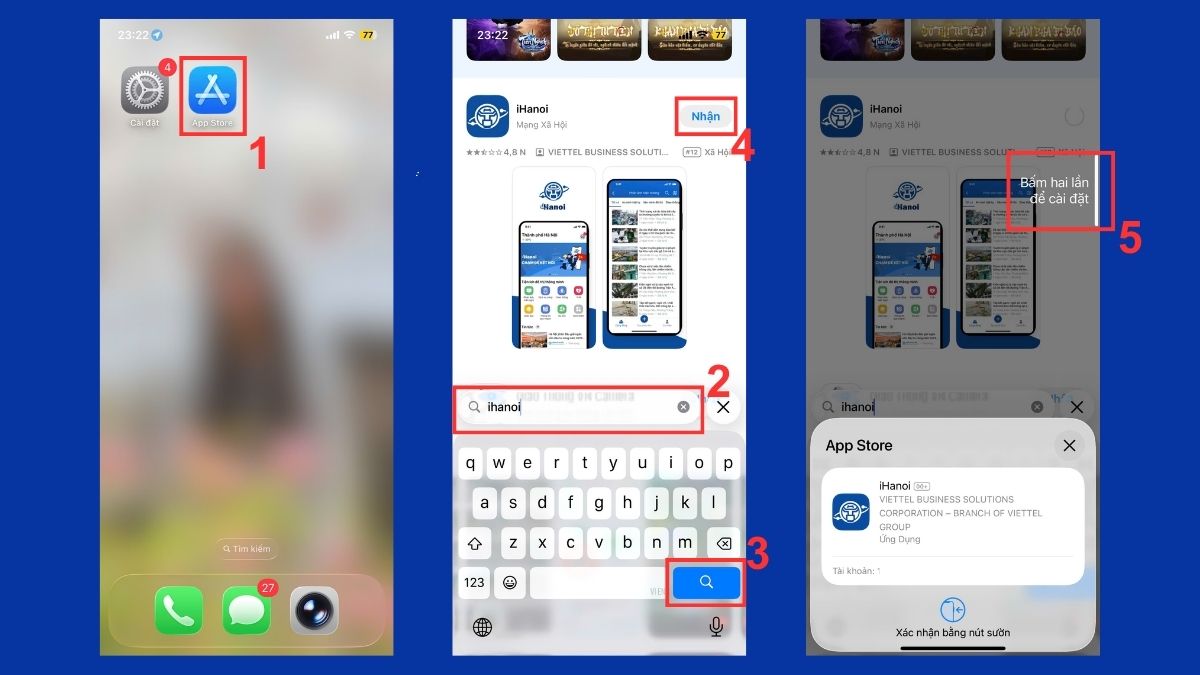 Cách tải iHanoi trên iPhone