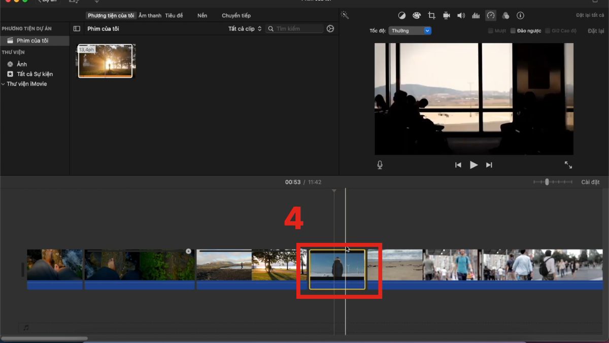 Các bước cơ bản khi chỉnh sửa video trên iMovie bằng Macbook/iMac