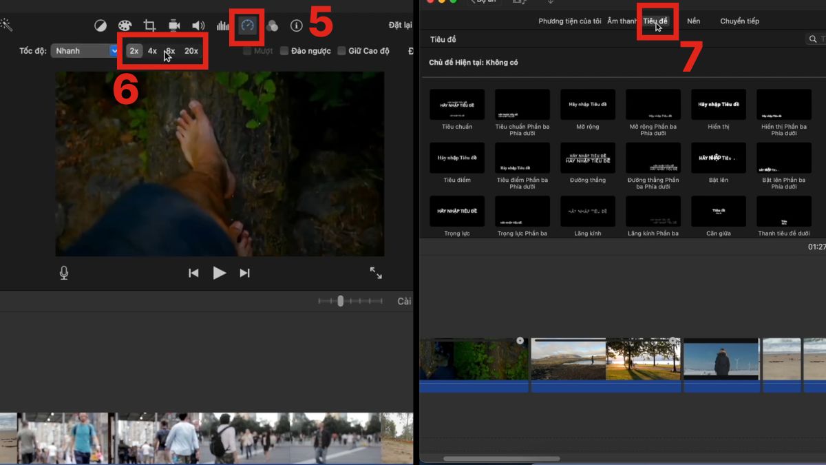 Các bước cơ bản khi chỉnh sửa video trên iMovie bằng Macbook/iMac