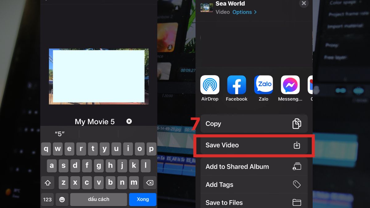 Các bước cơ bản khi chỉnh sửa video trên iMovie bằng iPhone/iPad