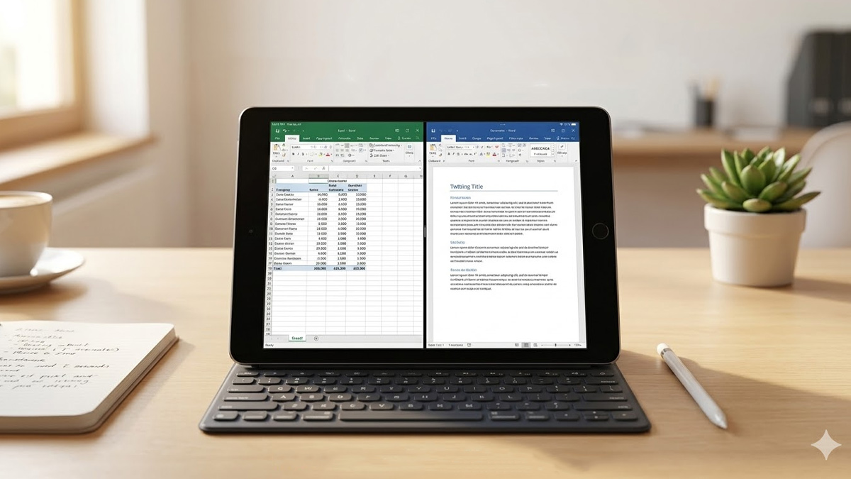 Màn hình iPad Air 2 có phù hợp để làm việc không?