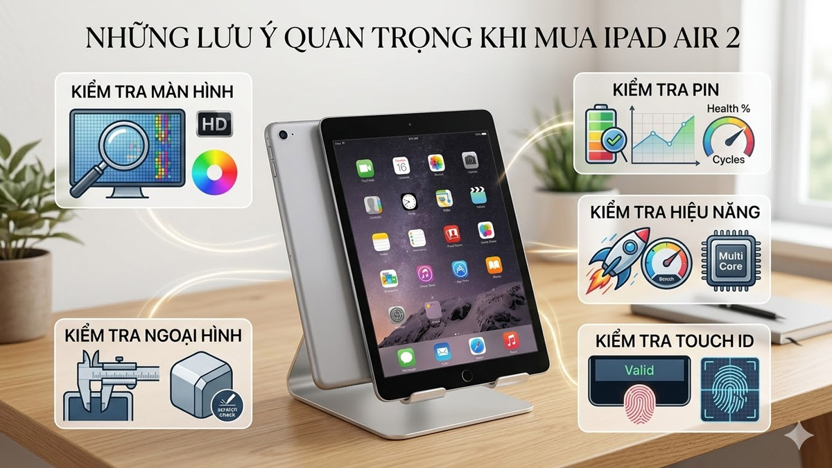 Những lưu ý quan trọng khi mua iPad Air 2